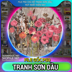 file psd tranh son dau 2023